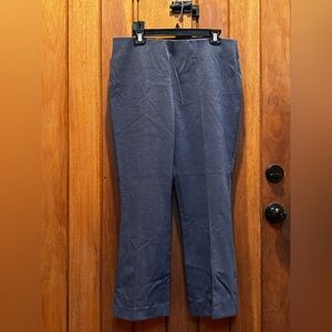 Talbots Montauk Pant in Navy Textured Fabric